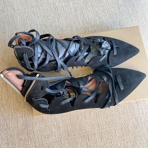 Burberry black flats